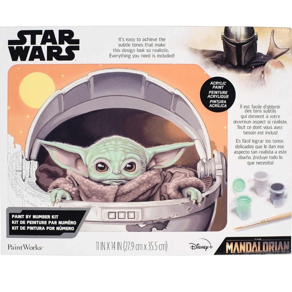 Star Wars The Mandalorian Paint by Number Kit